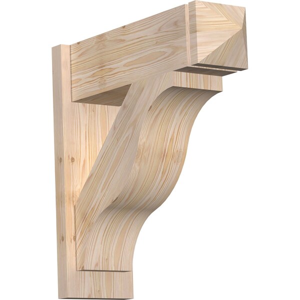 Ekena Millwork Funston Smooth Arts and Crafts Outlooker, Douglas Fir, 7 1/2"W x 24"D x 24"H OUT08X24X24FST03SDF - main